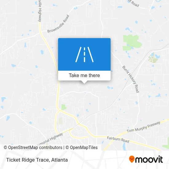 Ticket Ridge Trace map