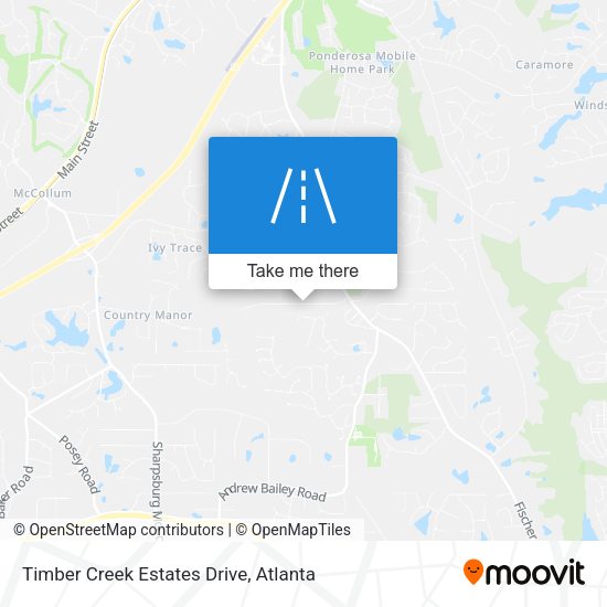 Timber Creek Estates Drive map