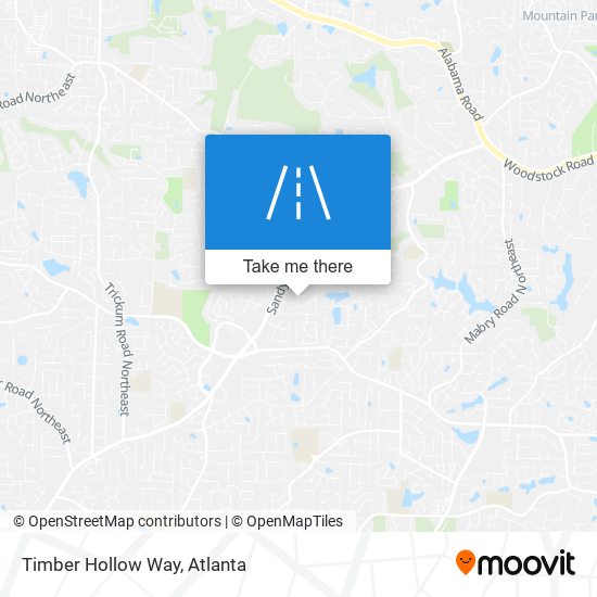 Timber Hollow Way map