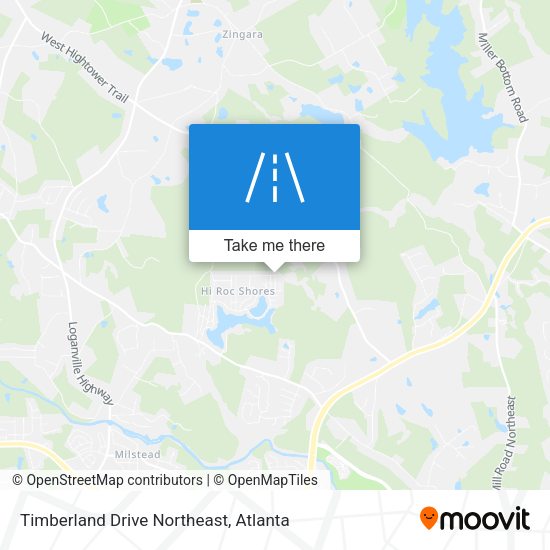Timberland Drive Northeast map