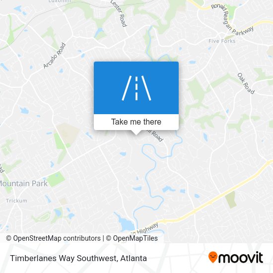 Mapa de Timberlanes Way Southwest