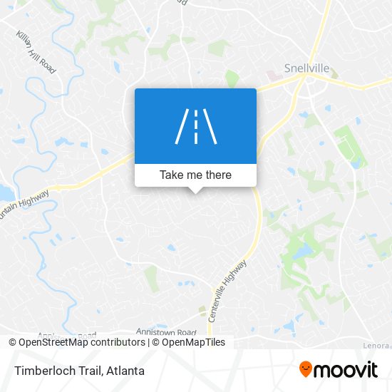 Timberloch Trail map