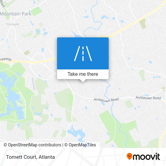 Mapa de Tomett Court