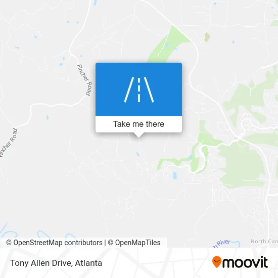 Tony Allen Drive map