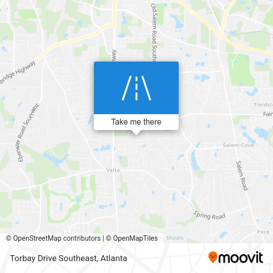 Torbay Drive Southeast map