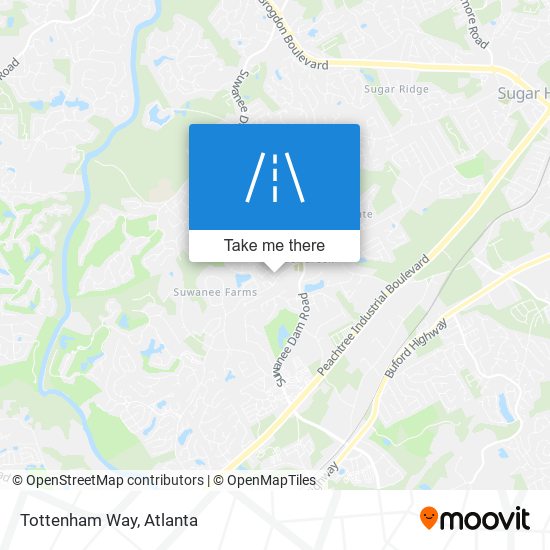 Tottenham Way map