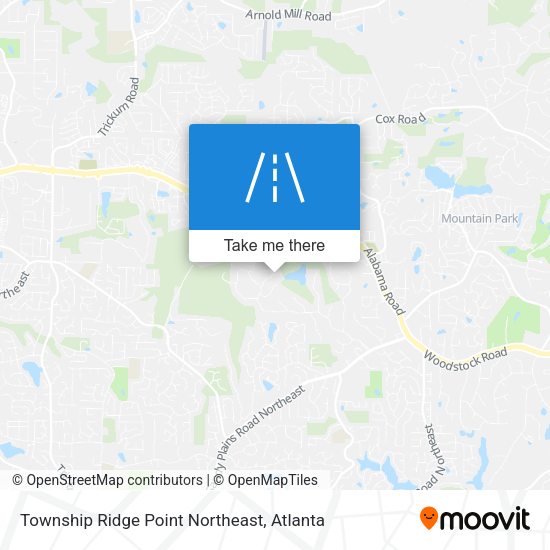 Mapa de Township Ridge Point Northeast