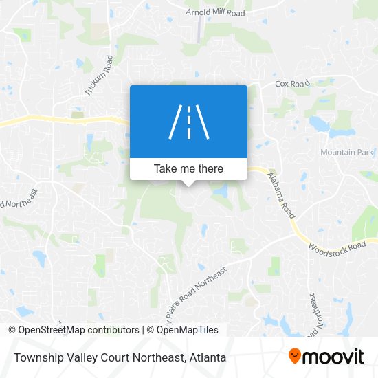 Township Valley Court Northeast map