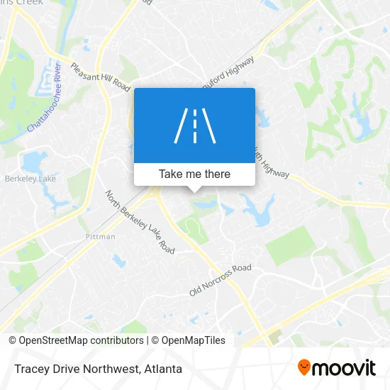 Tracey Drive Northwest map