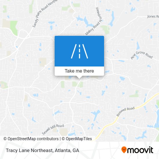 Mapa de Tracy Lane Northeast