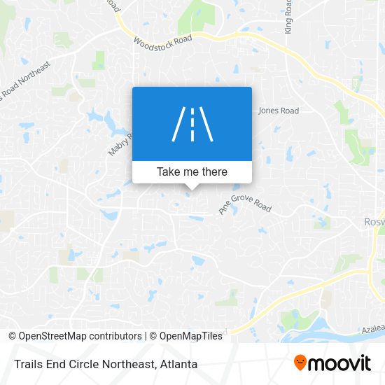 Trails End Circle Northeast map