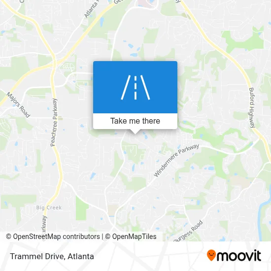 Trammel Drive map