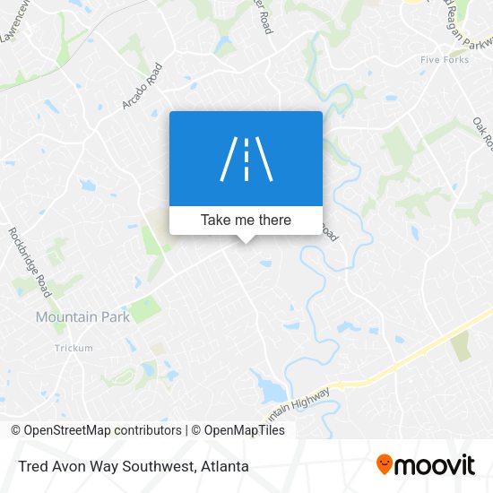 Tred Avon Way Southwest map