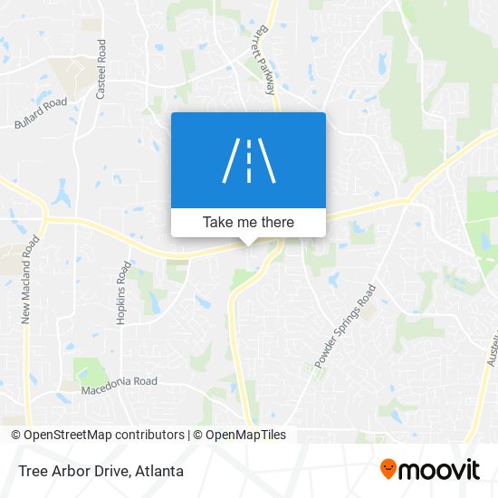 Tree Arbor Drive map