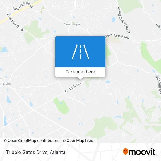 Tribble Gates Drive map