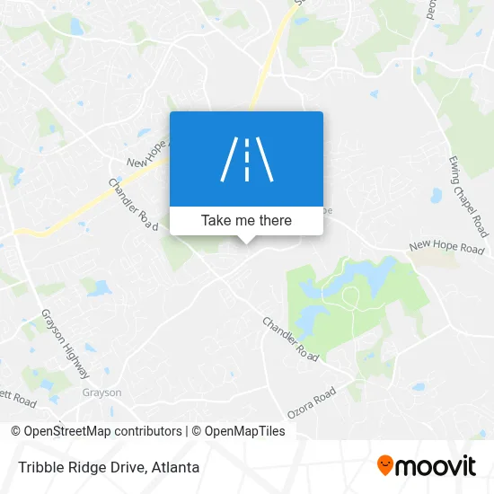 Tribble Ridge Drive map
