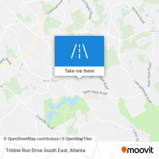 Tribble Run Drive South East map