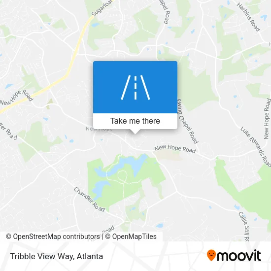 Tribble View Way map