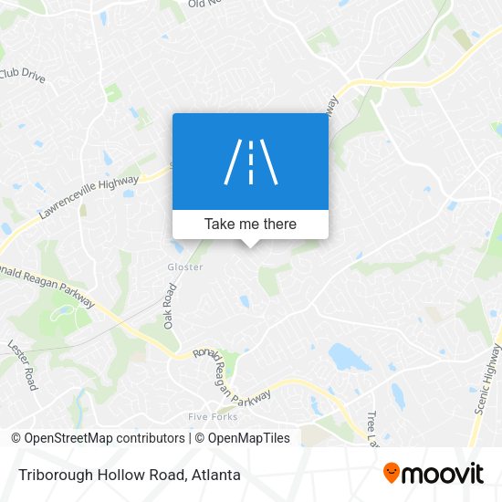 Mapa de Triborough Hollow Road