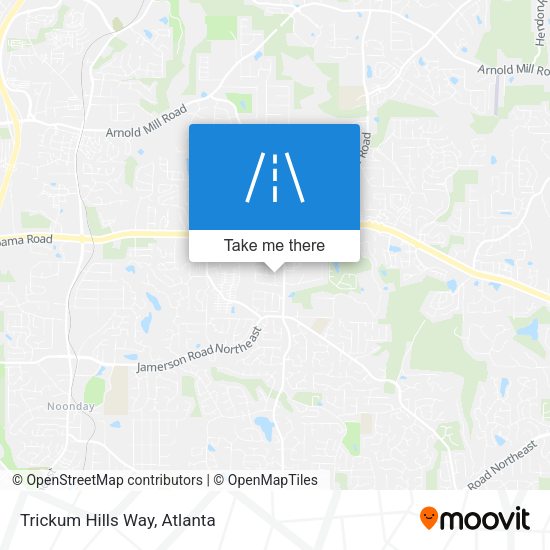 Mapa de Trickum Hills Way
