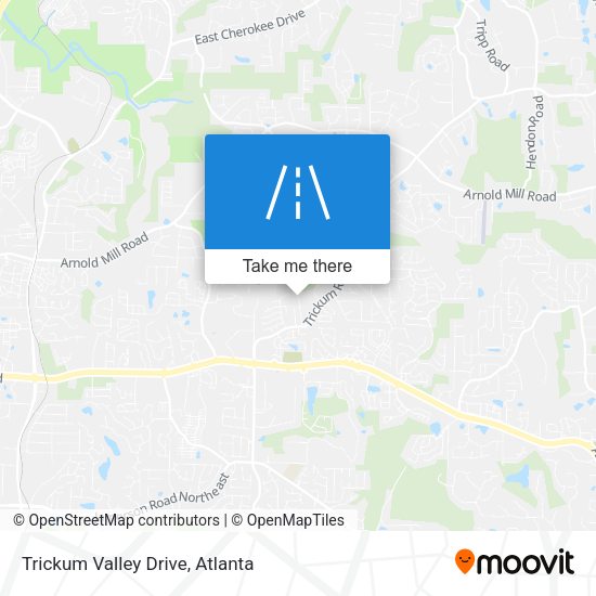 Trickum Valley Drive map