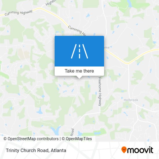 Trinity Church Road map