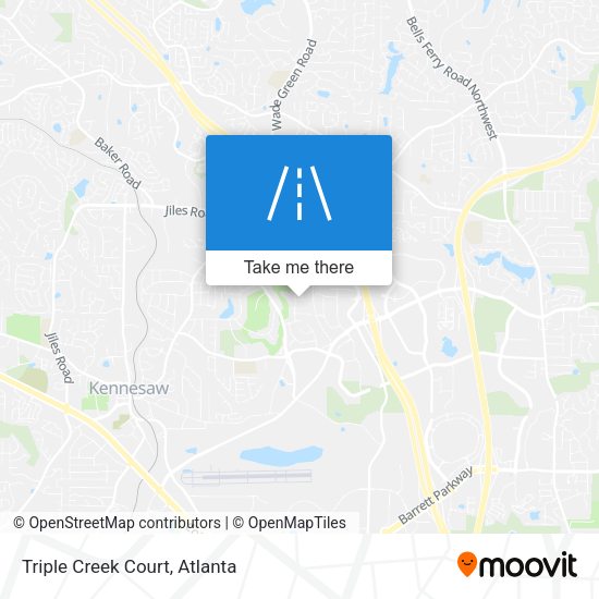 Mapa de Triple Creek Court