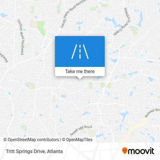 Tritt Springs Drive map