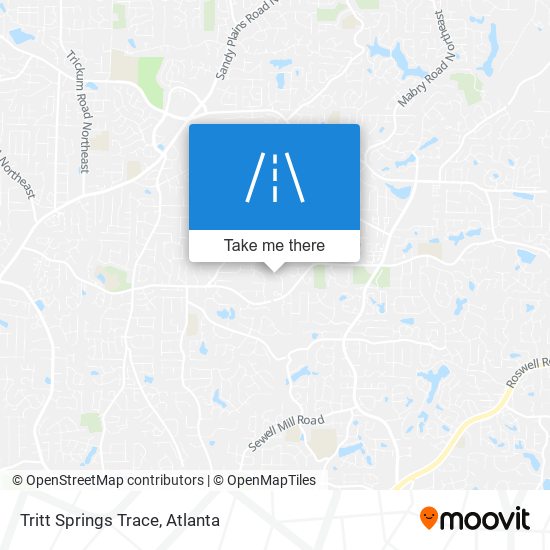 Tritt Springs Trace map