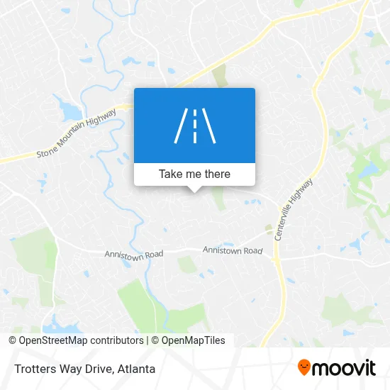 Trotters Way Drive map