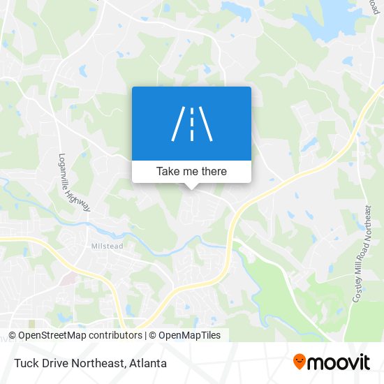 Mapa de Tuck Drive Northeast