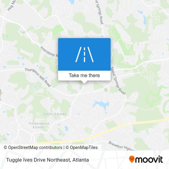 Tuggle Ives Drive Northeast map