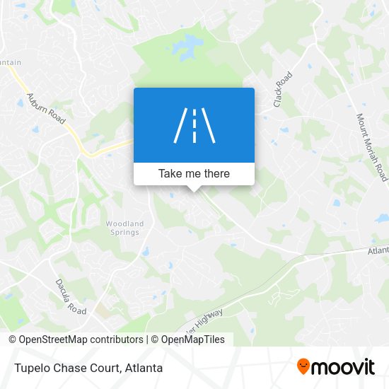Mapa de Tupelo Chase Court