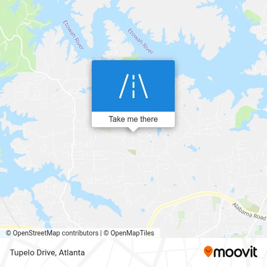 Tupelo Drive map