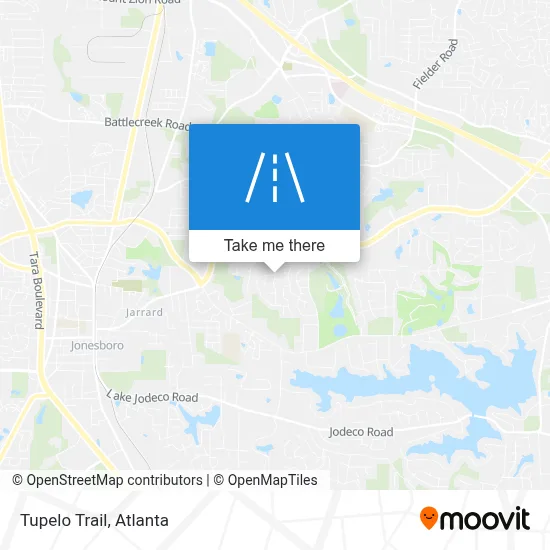 Tupelo Trail map