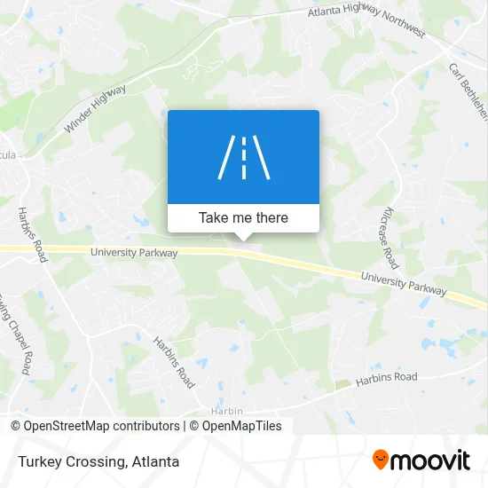 Turkey Crossing map