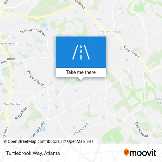 Turtlebrook Way map