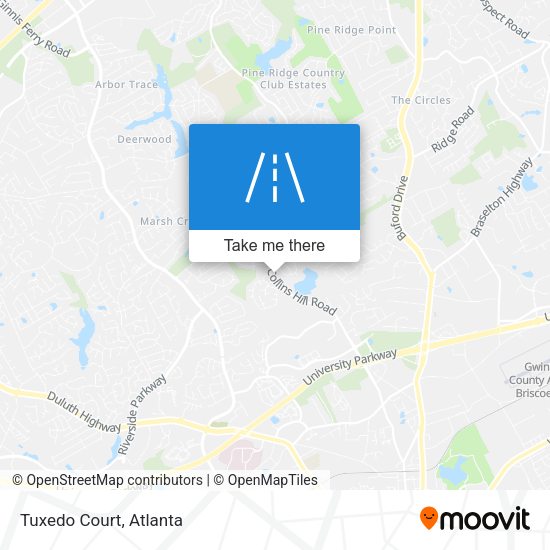 Mapa de Tuxedo Court