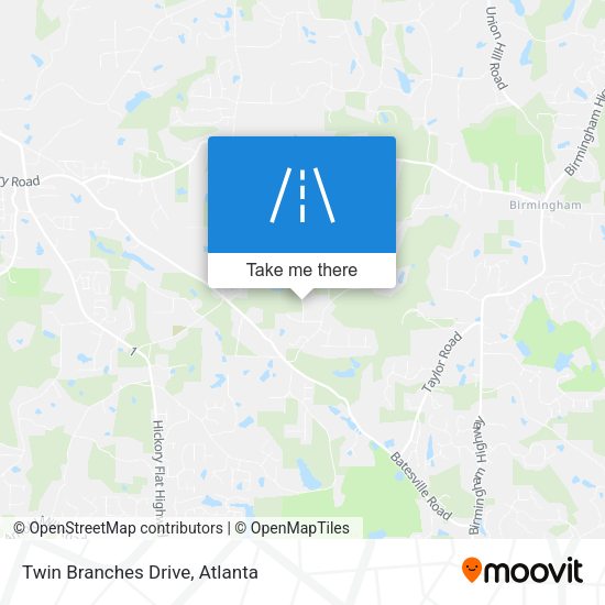 Mapa de Twin Branches Drive