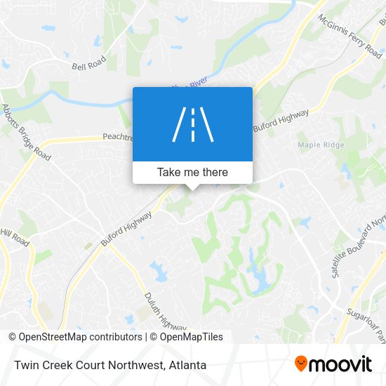 Twin Creek Court Northwest map