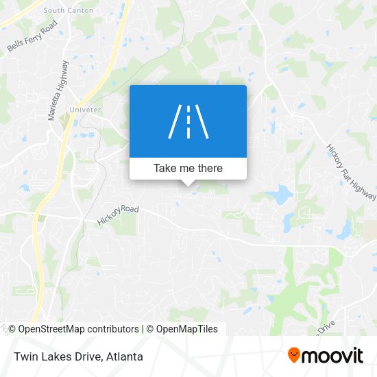 Twin Lakes Drive map