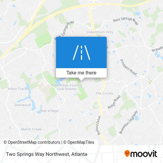 Two Springs Way Northwest map