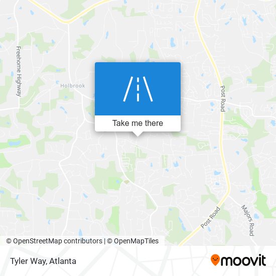 Tyler Way map