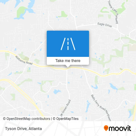 Tyson Drive map