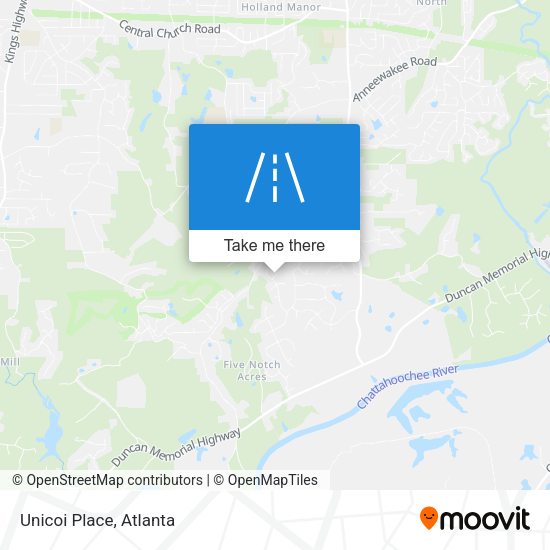 Mapa de Unicoi Place