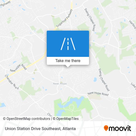 Union Station Drive Southeast map