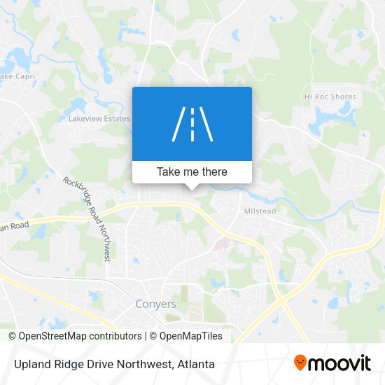 Upland Ridge Drive Northwest map