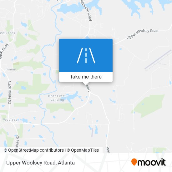 Upper Woolsey Road map