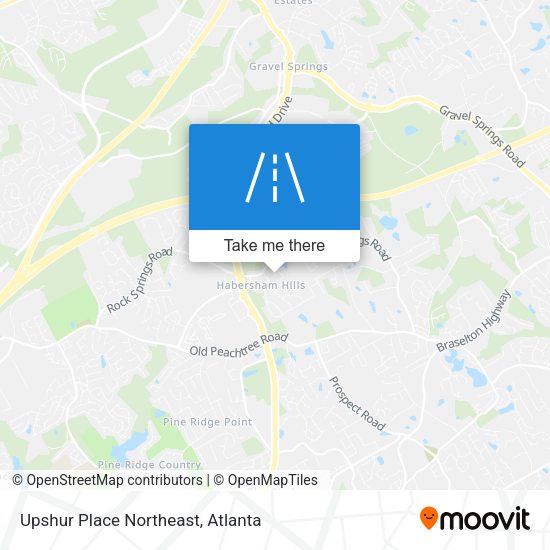 Upshur Place Northeast map