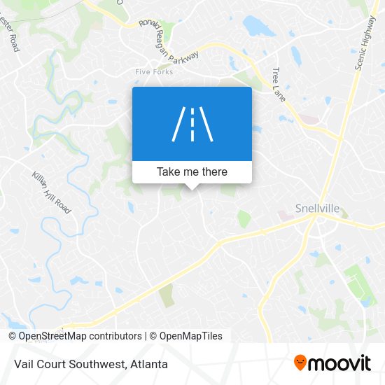Vail Court Southwest map